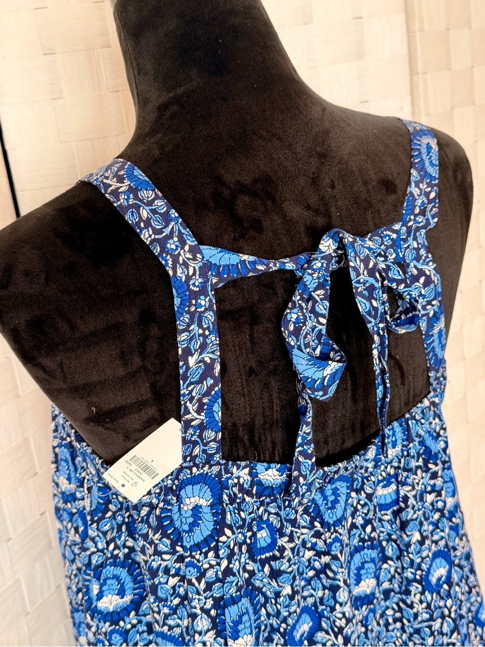 Blue Floral Maxi Dress - Picture 4 of 6
